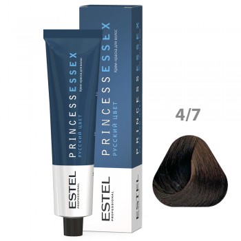 Крем-краска PRINCESS ESSEX 4/7 Шатен коричневый Мокко 60мл